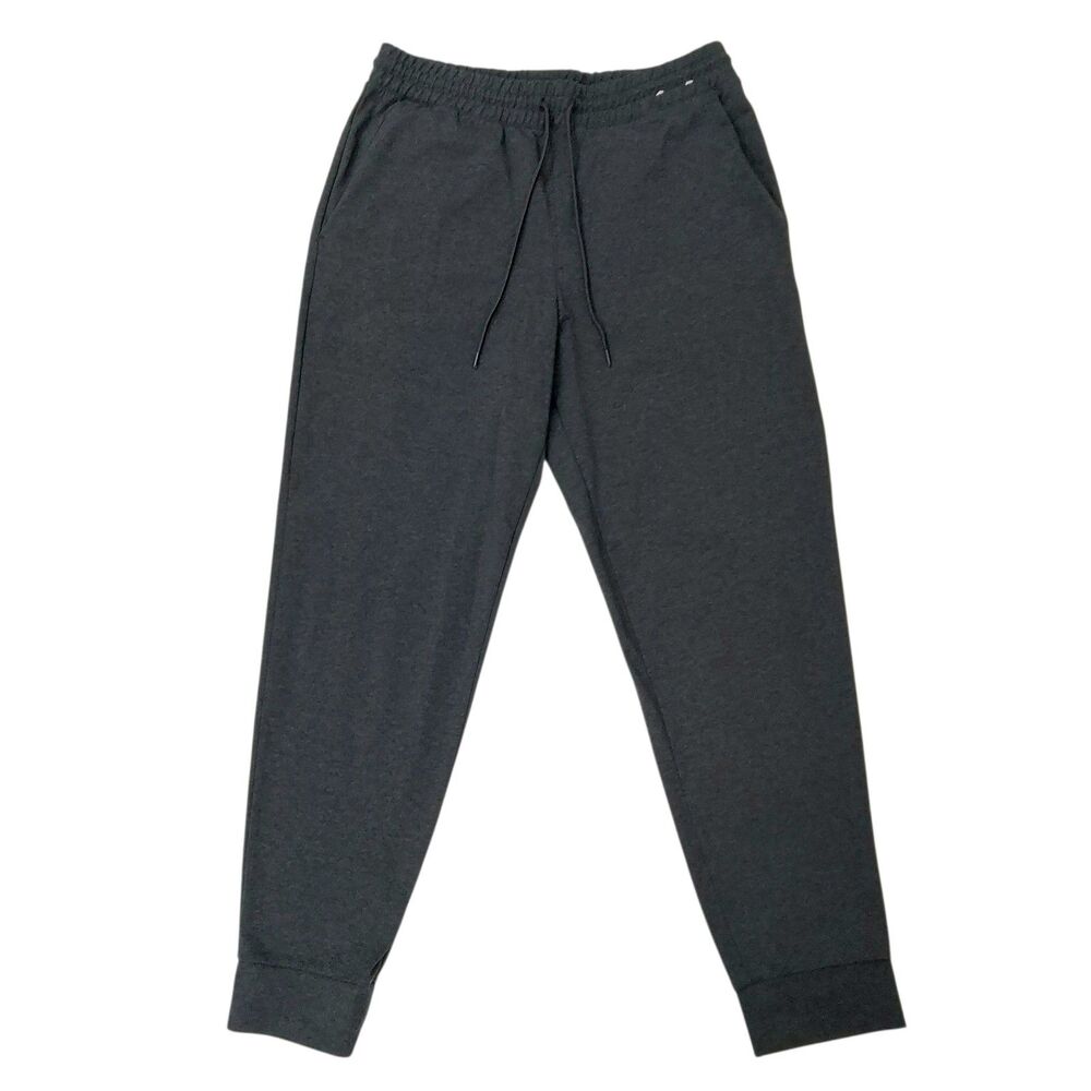 Uniqlo Jogger Pants Womens Medium Dark Gray Stretch Tapered Comfort Athleisure